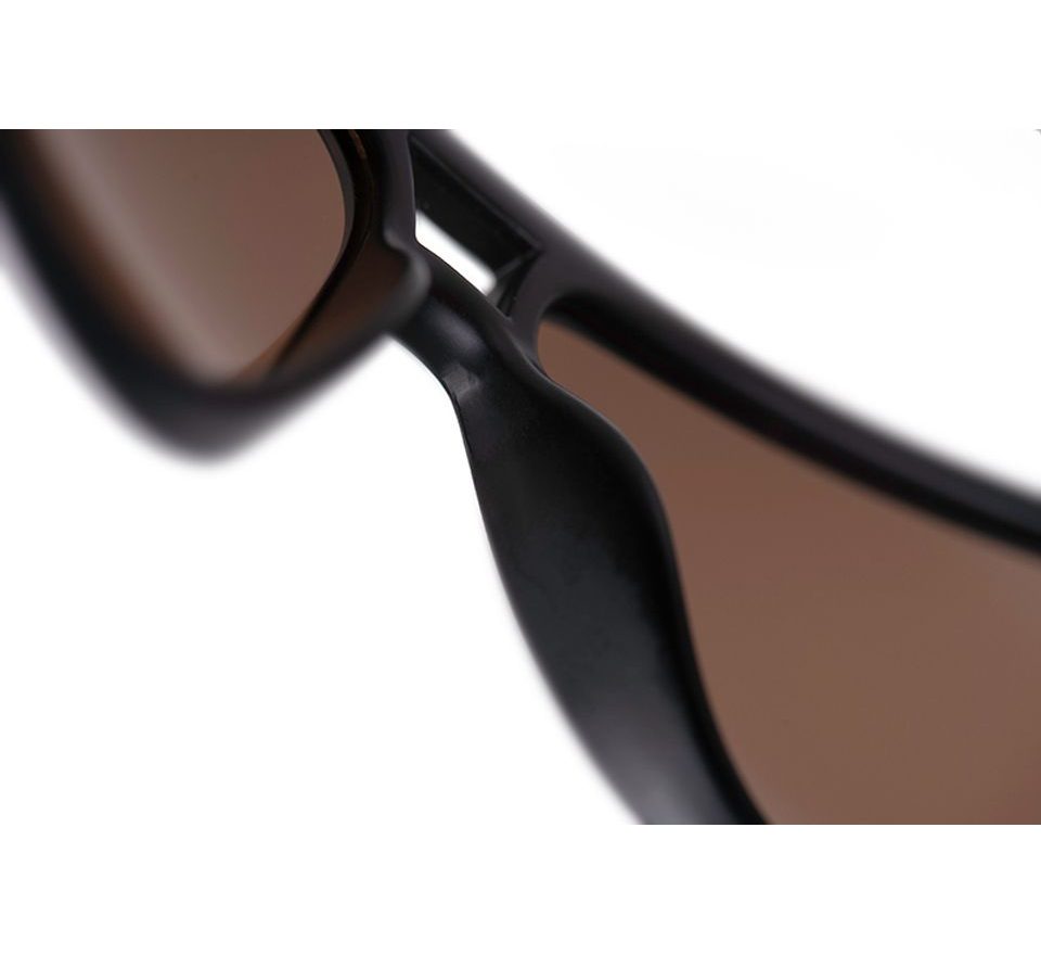 Fox Polarizační Brýle Aviator Black & Camo hnědé čočky