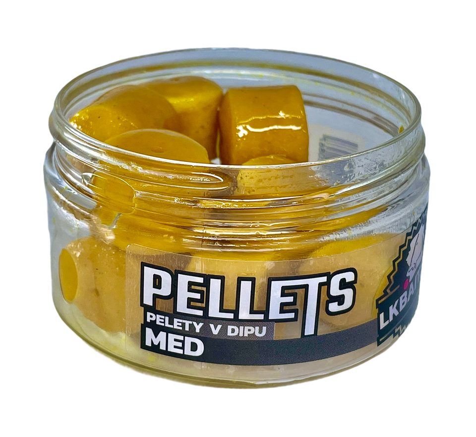 LK Baits Pelety v dipu Med 60g