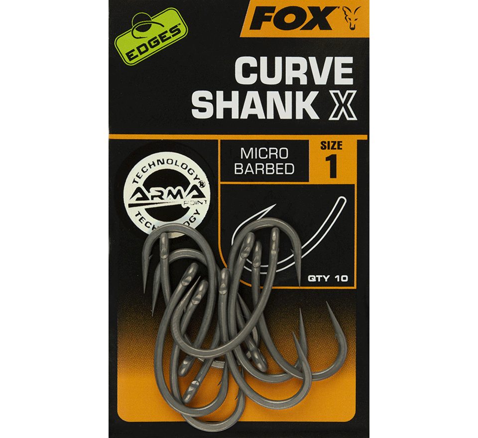 Fox Háčky Edges Curve Shank X Hooks 10ks