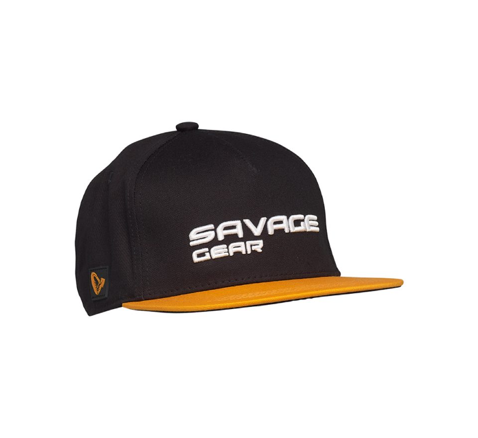 Savage Gear Kšiltovka Flat Peak 3D Logo Cap Black