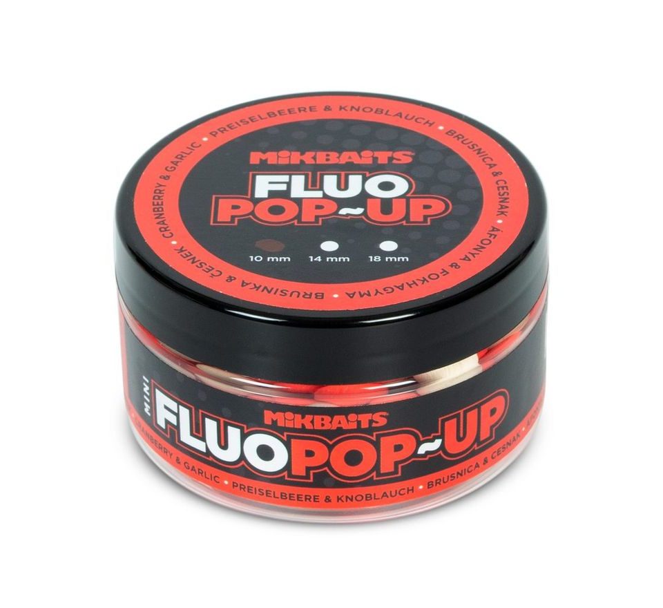 Mikbaits Mini Plovoucí fluo boilie 10mm 100ml