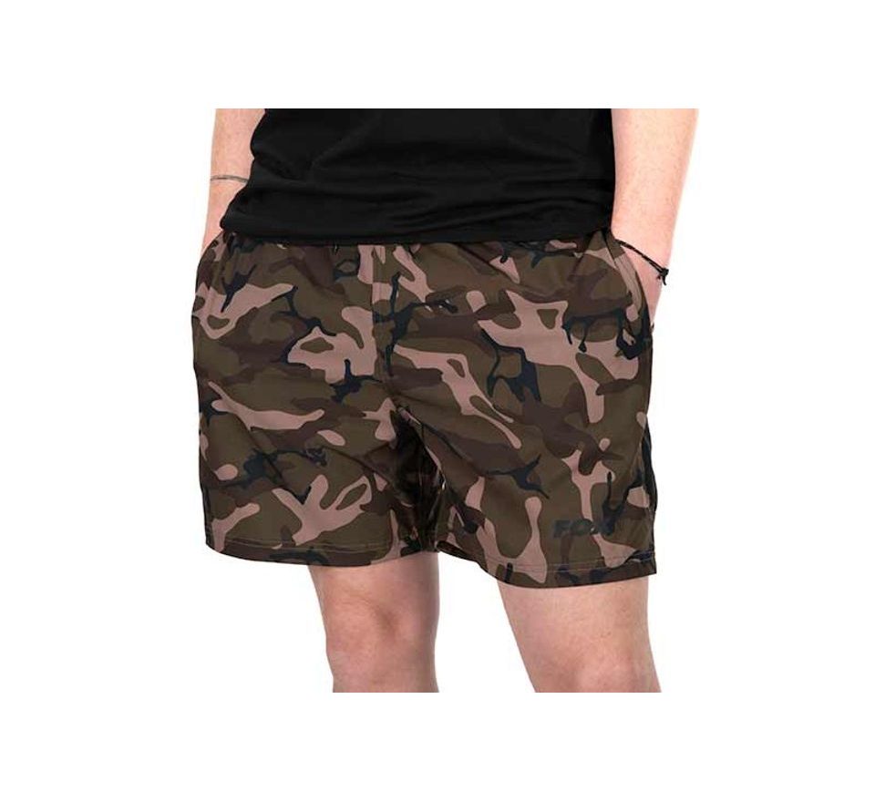 Fox Koupací kraťasy Black / Camo LW Swim Shorts