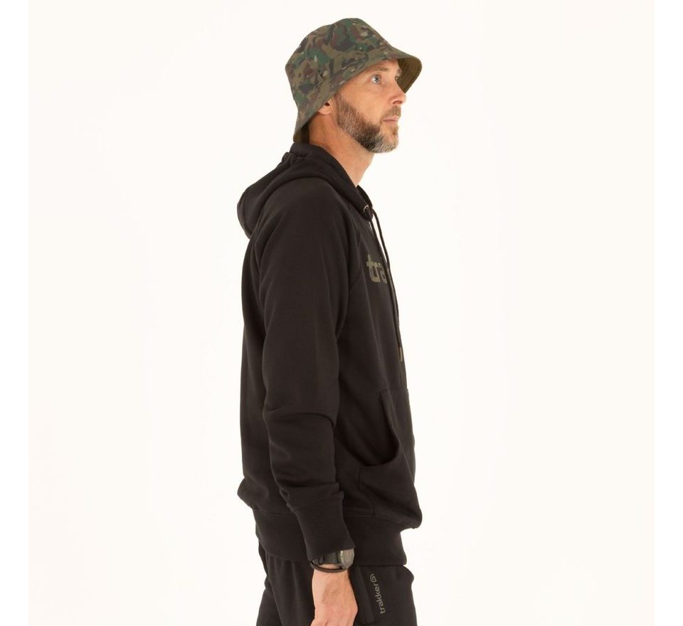 Trakker Mikina CR Logo Hoody Black Camo