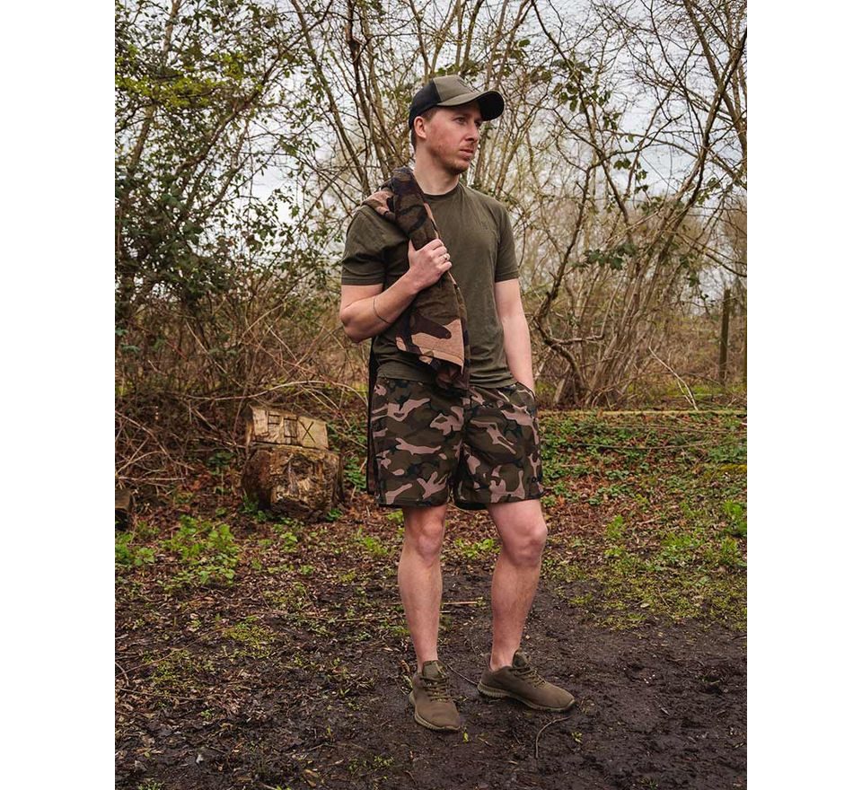 Fox Koupací kraťasy Black / Camo LW Swim Shorts