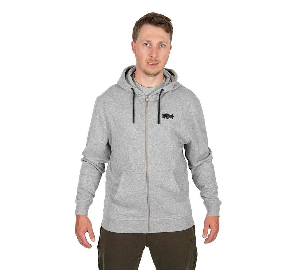 Spomb Mikina Grey Zipped Hoody