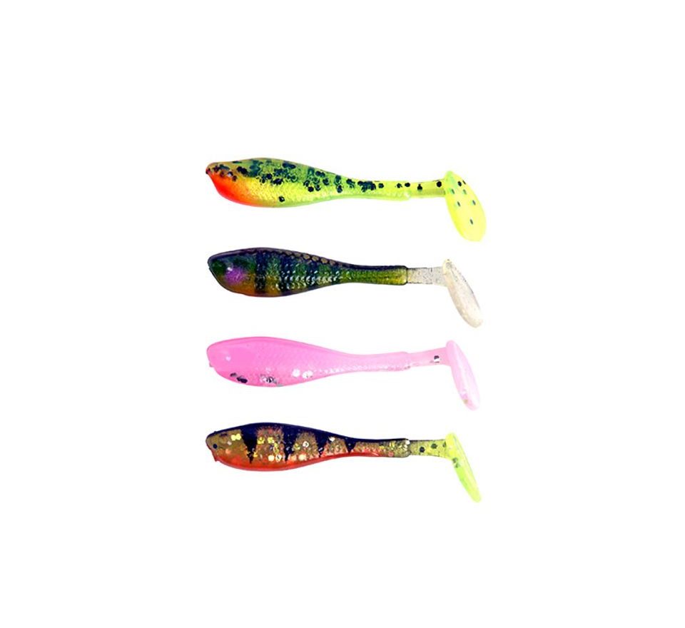 Fox Rage Gumová nástraha Micro Fry UV Mixed colour 4cm 8ks