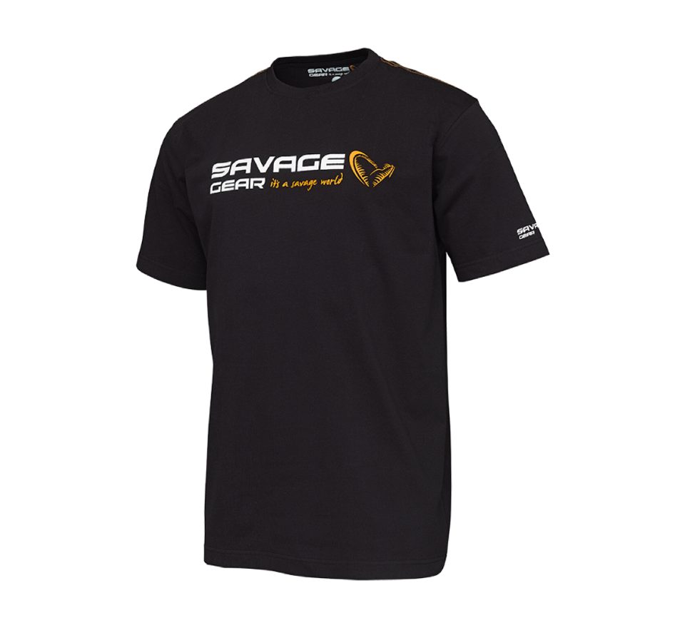 Savage Gear Triko Signature Logo T-shirt Black ink