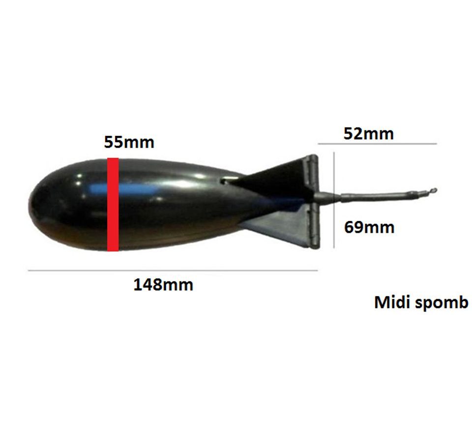 Spomb Zakrmovací raketa - bílá