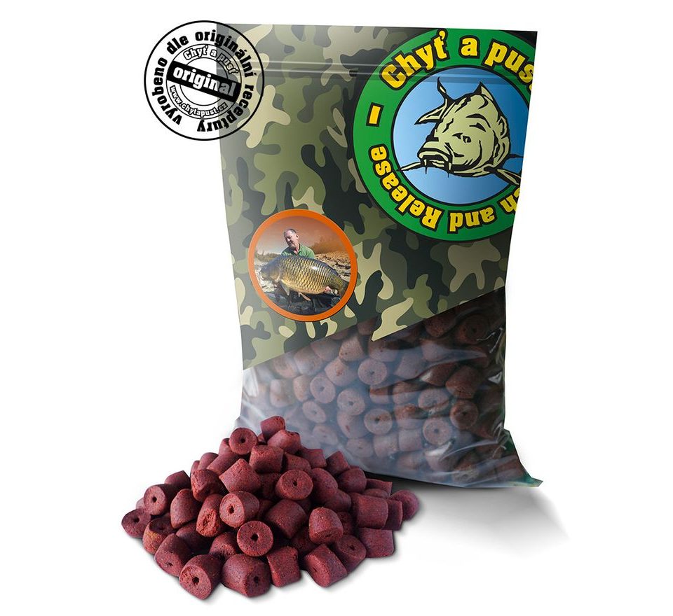 Chyť a pusť Pelety Robin Red original carp s dírou 900g