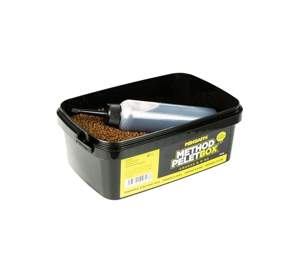 Mikbaits Method pelet box 400g + 120ml Activator