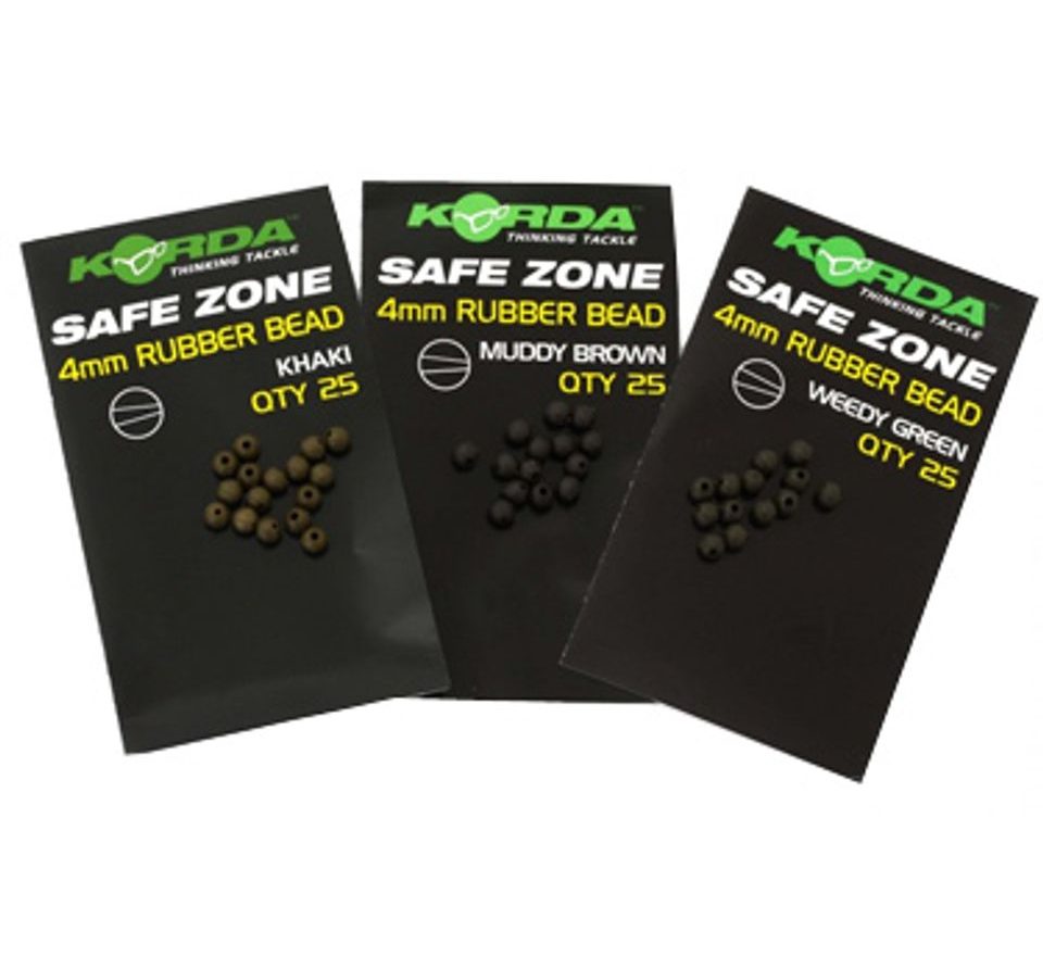 Korda Gumové korálky Rubber Bead 4mm Green 25ks