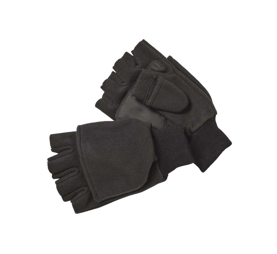 Kinetic Rukavice Wind Stop Fold Over Mitt Black