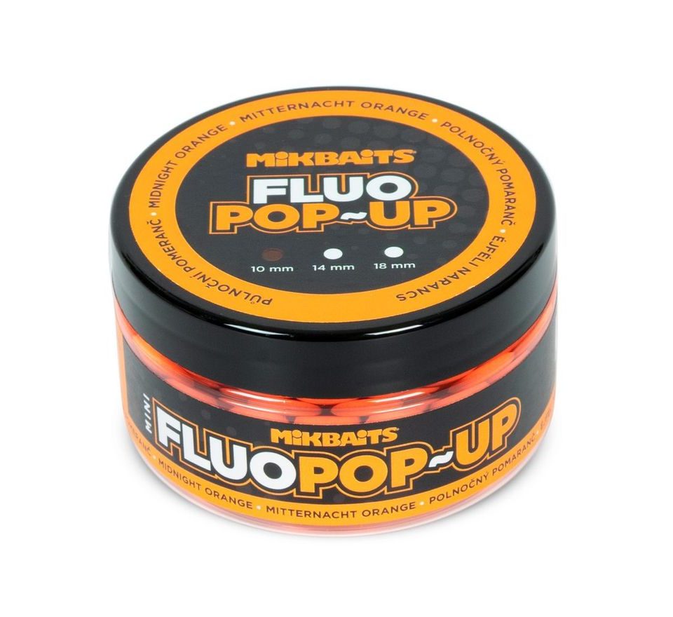 Mikbaits Plovoucí fluo boilie 14mm 150ml