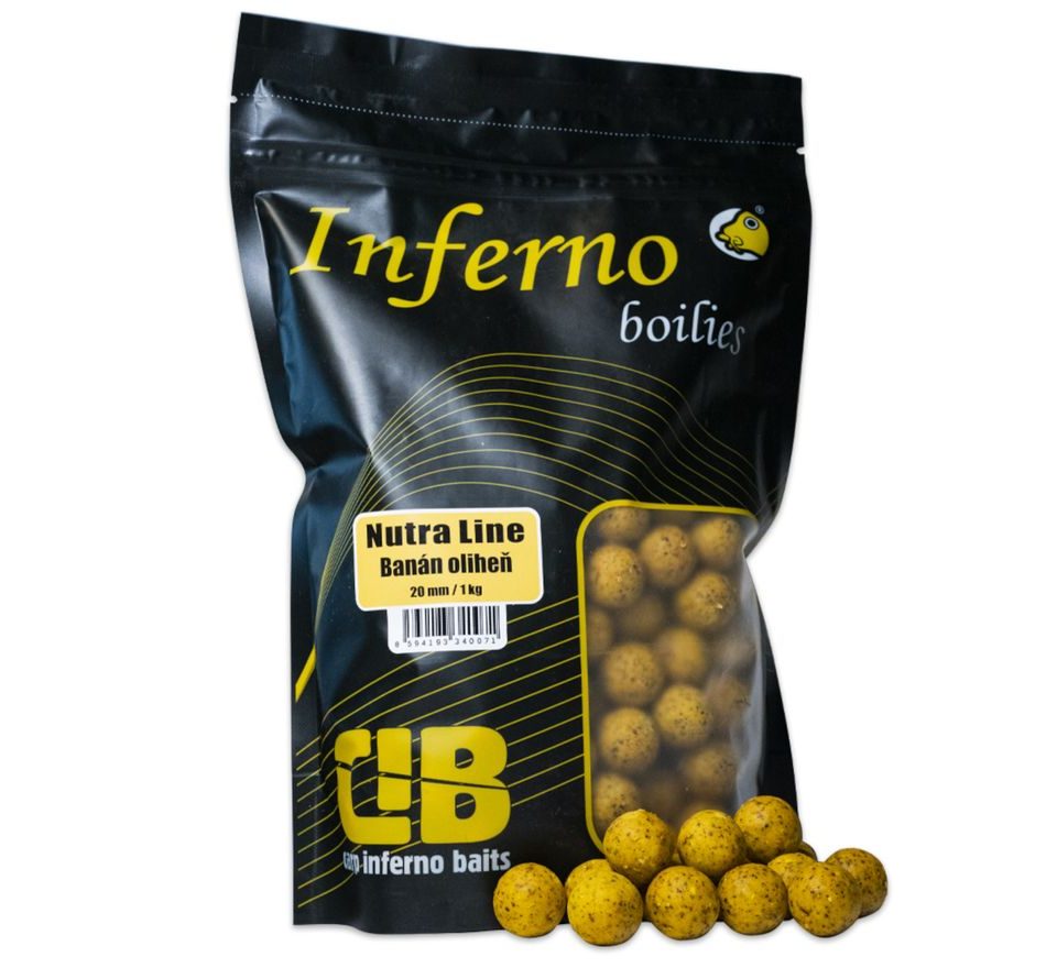 Carp Inferno Boilies Nutra Line Banán/Oliheň