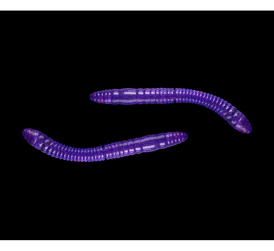 Libra Lures Fatty D’Worm Purple with Glitter