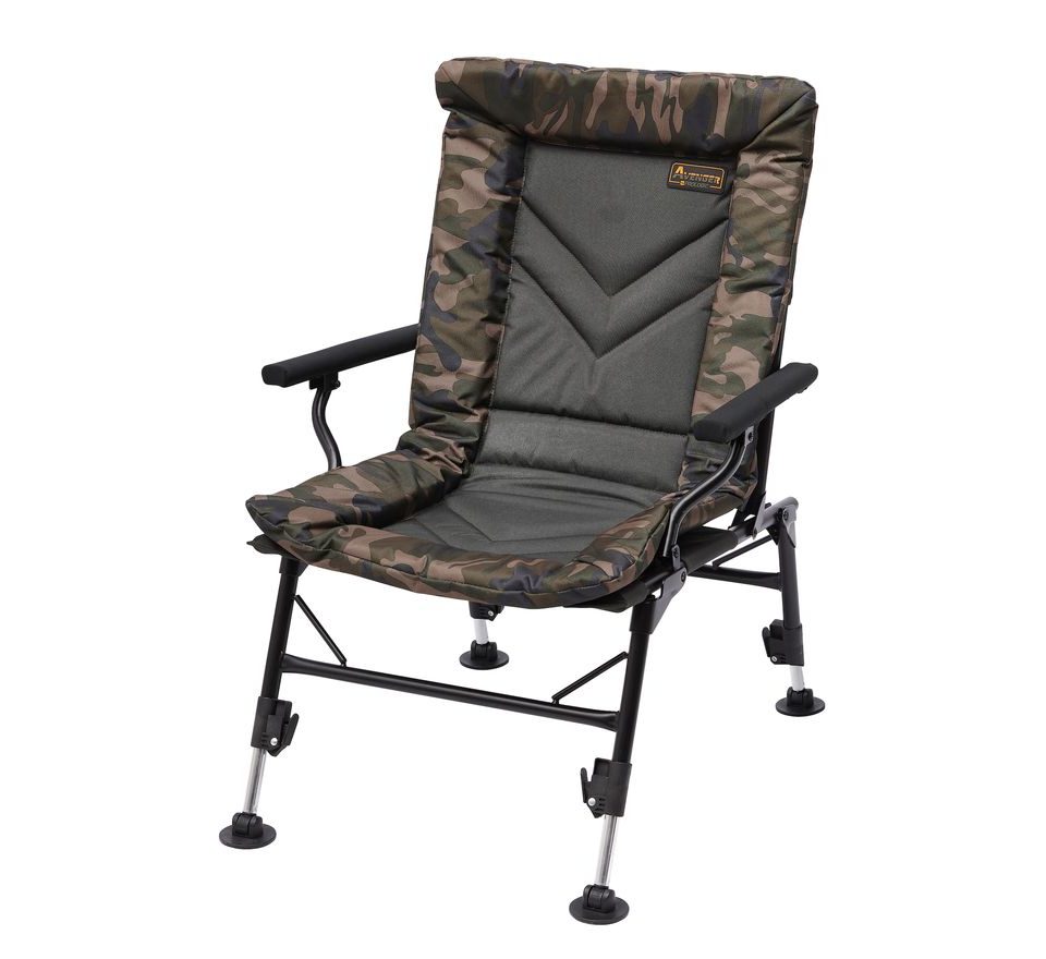 Prologic Křeslo Avenger Comfort Camo Chair W/Armrests & Covers