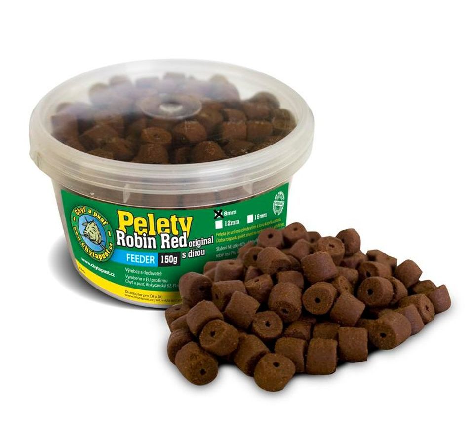 Chyť a pusť Pelety Robin Red original carp s dírou 150g