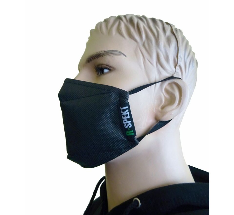 R-Spekt Obličejová filtrační ochranná rouška black