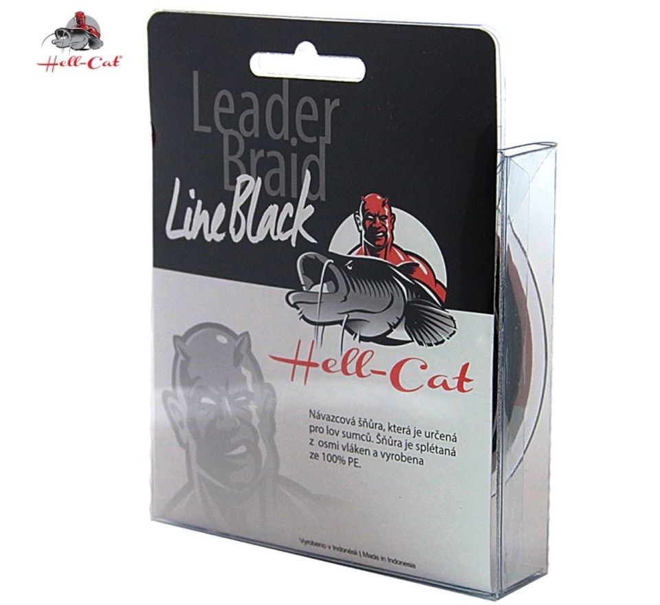 Hell-Cat Návazcová šňůra Leader Braid Line Black 20m