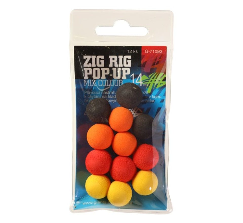 Giants Fishing Pěnové plovoucí boilie Zig Rig Pop-Up 14mm