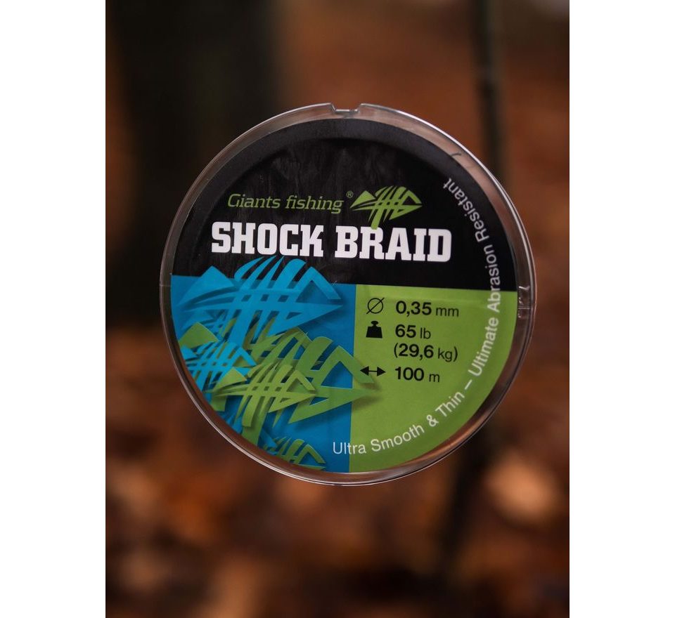 Giants Fishing Splétaná šňůra Shock Braid Green 100m