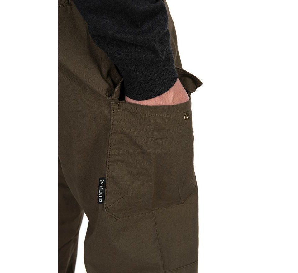 Fox Kalhoty Collection LW Cargo Trousers Green & Black