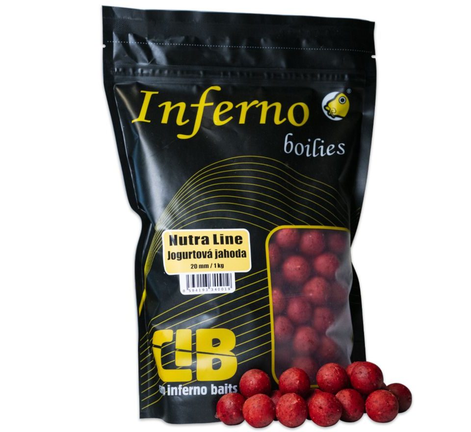 Carp Inferno Boilies Nutra Line Jogurtová Jahoda