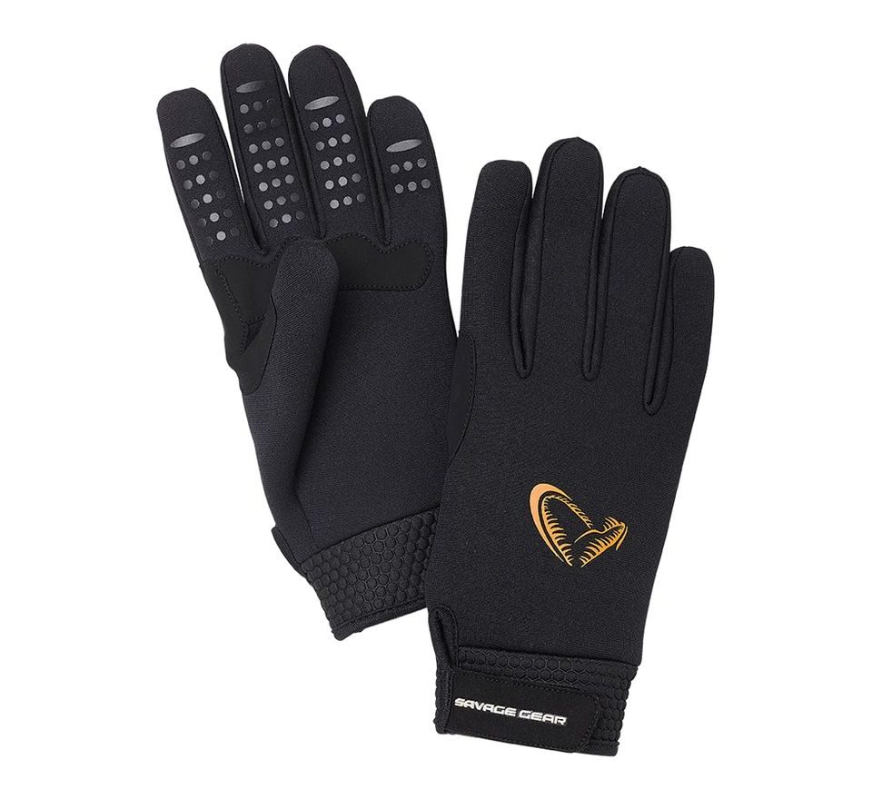 Savage Gear Rukavice Neoprene Stretch Glove Black