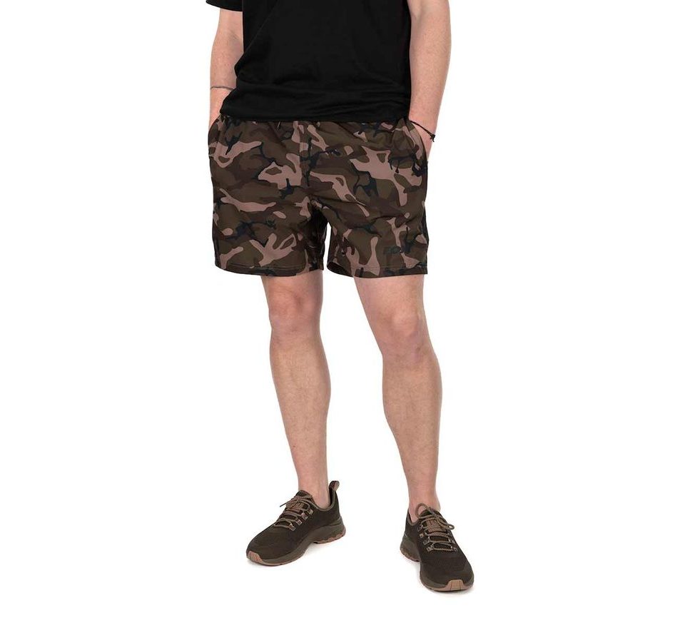 Fox Koupací kraťasy Black / Camo LW Swim Shorts