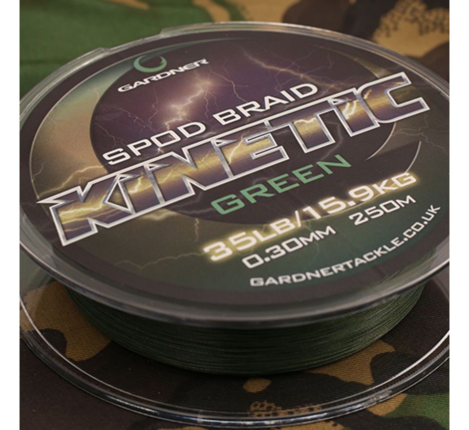 Gardner Splétaná šňůra Kinetic Spod Braid 0.36mm 35lb 250m