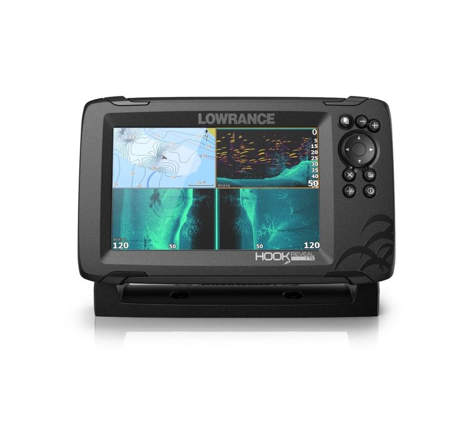 Lowrance Echolot Hook Reveal 7 se Sondou Tripleshot + baterie + nabíječka ZDARMA