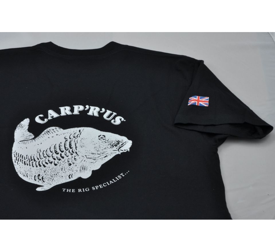 Carp ´R´ Us Triko logo Mouthsnagger černé
