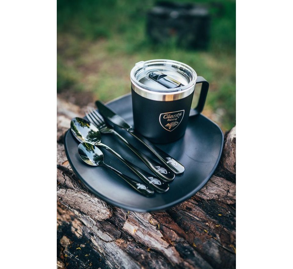 Giants Fishing Sada příborů černý nerez Cutlery SS 410 ( 4pc - set )