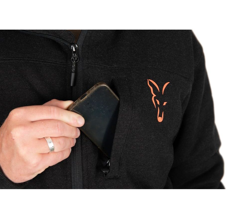 Fox Bunda Collection Sherpa Jacket Black & Orange