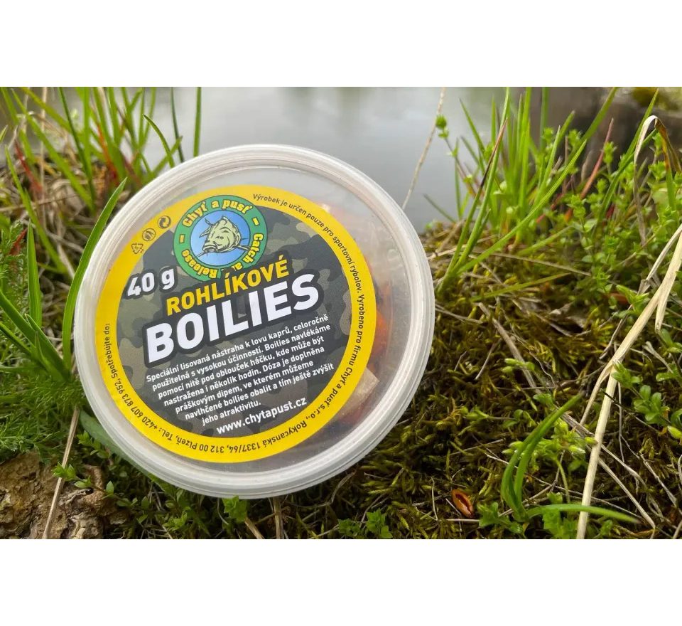 Chyť a pusť Rohlíkové boilies 12mm 150ml