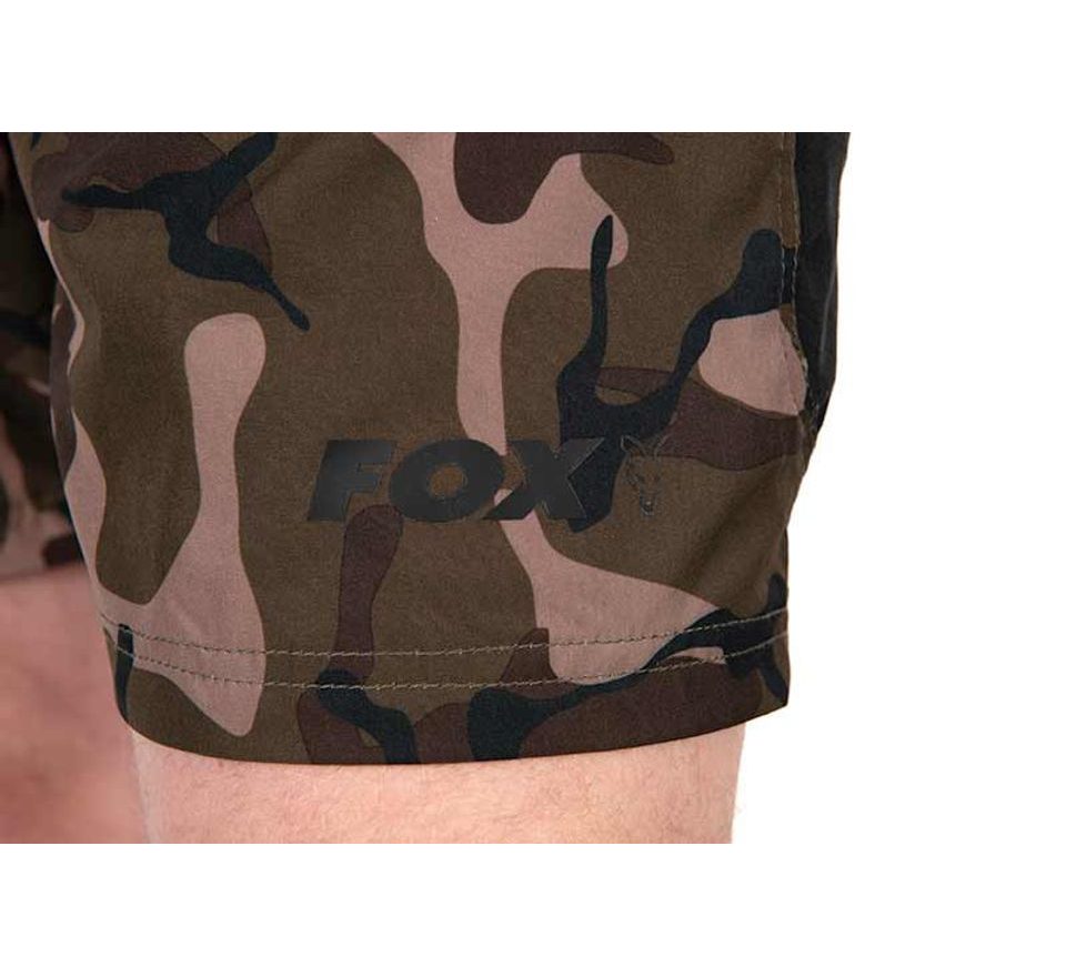 Fox Koupací kraťasy Black / Camo LW Swim Shorts