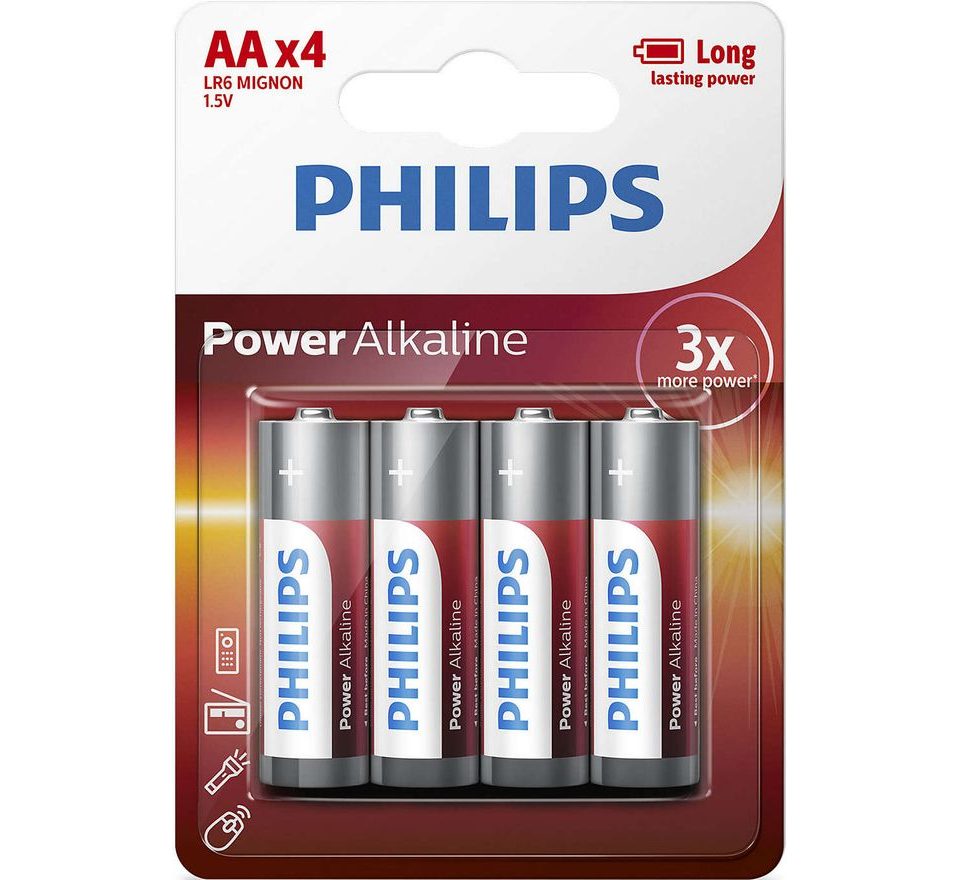 Philips Baterie Powerlife tužková LR6 AA 4ks