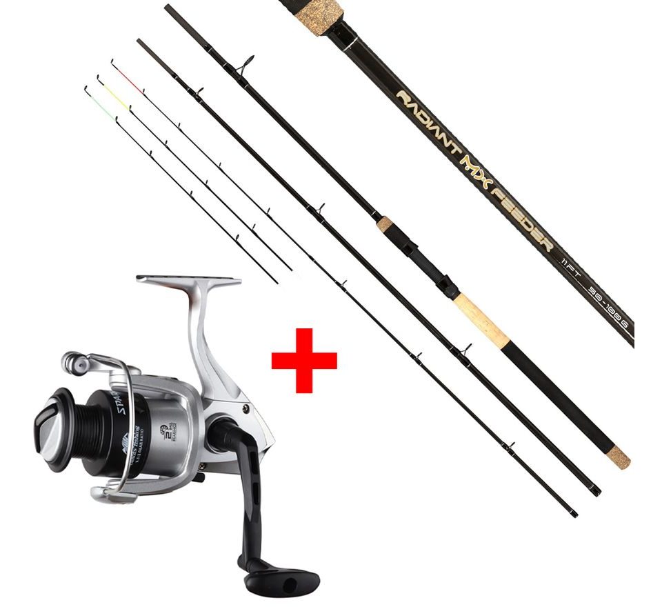 Giants fishing Prut Radiant MX Feeder 3,6m 50-100g + Naviják Spark Reel FD 4000