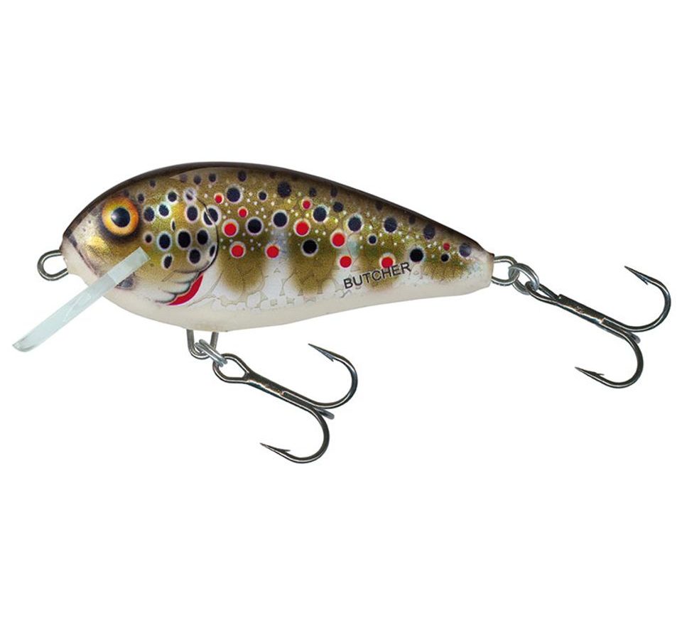 Salmo Wobler Butcher Floating Holographic Brown Trout