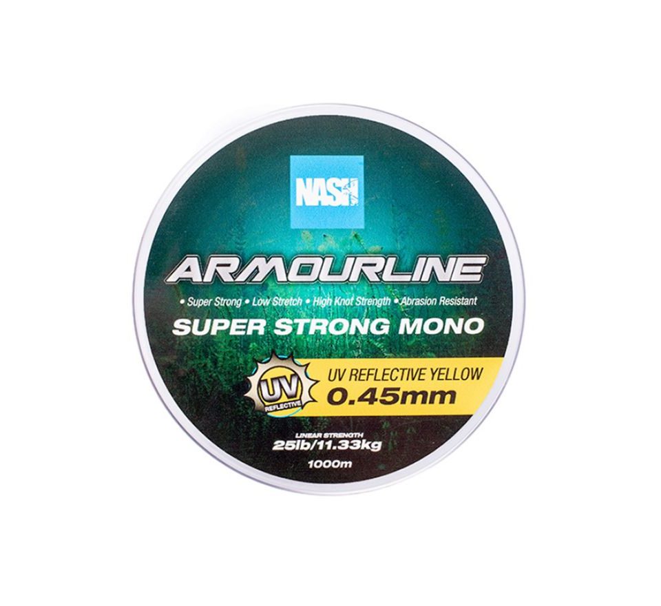 Nash Vlasec Armourline Super Strong Mono UV Yellow 1000m
