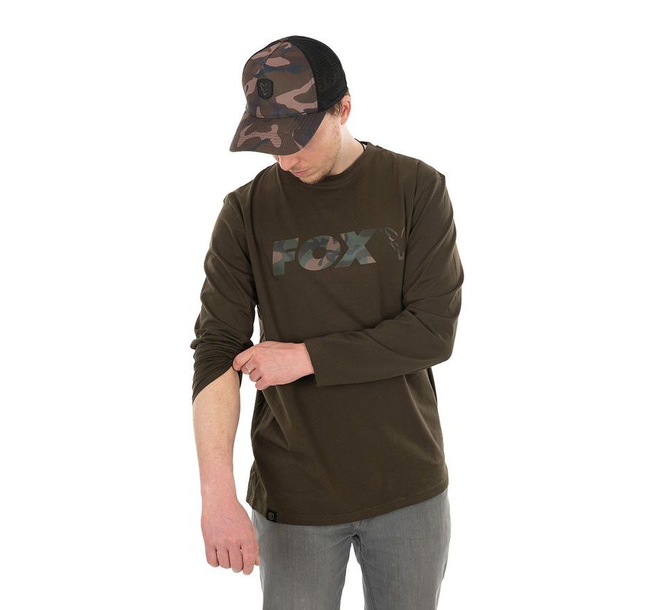 Fox Triko Long Sleeve Khaki/Camo T-Shirt