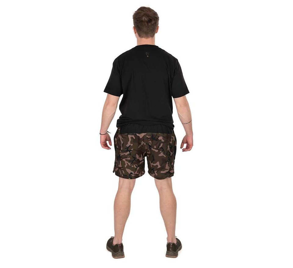 Fox Koupací kraťasy Black / Camo LW Swim Shorts