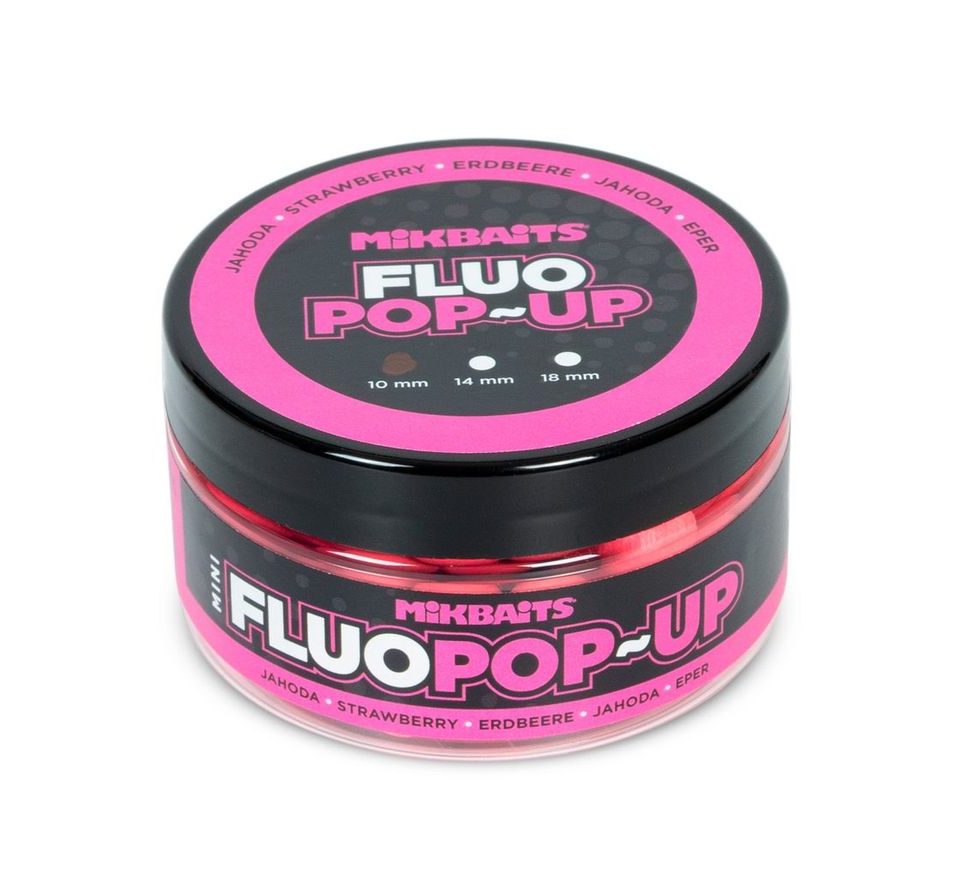 Mikbaits Plovoucí fluo boilie 14mm 150ml