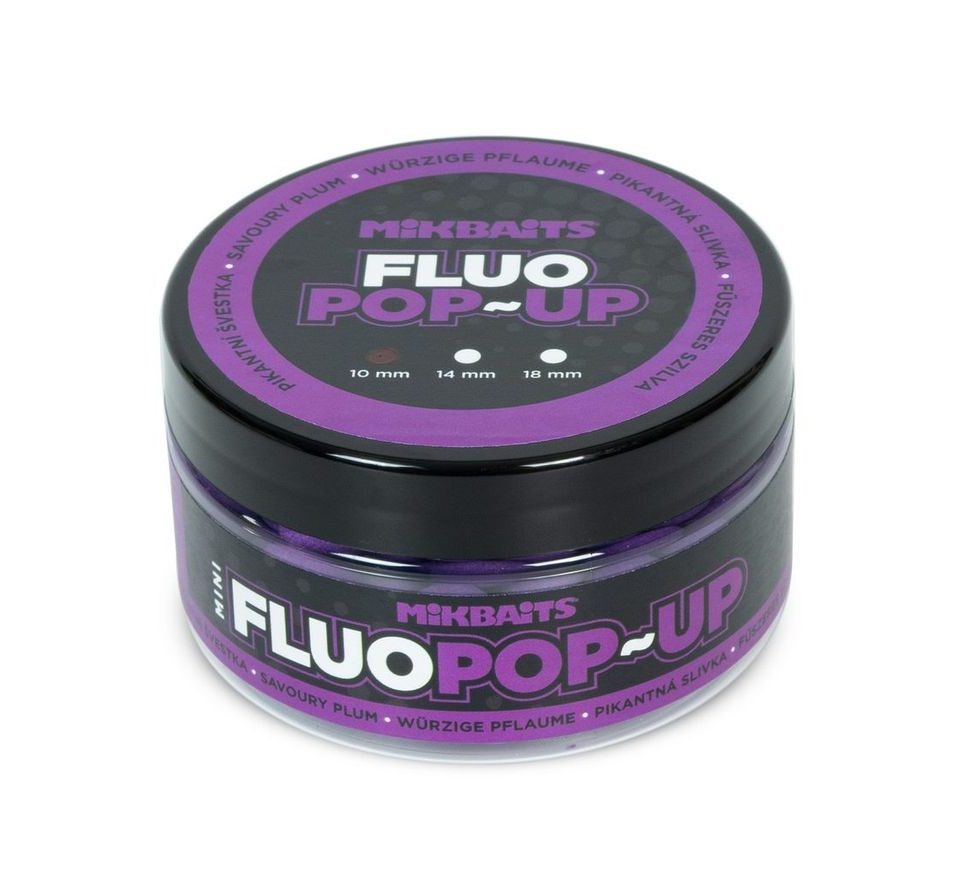 Mikbaits Plovoucí fluo boilie 18mm 150ml