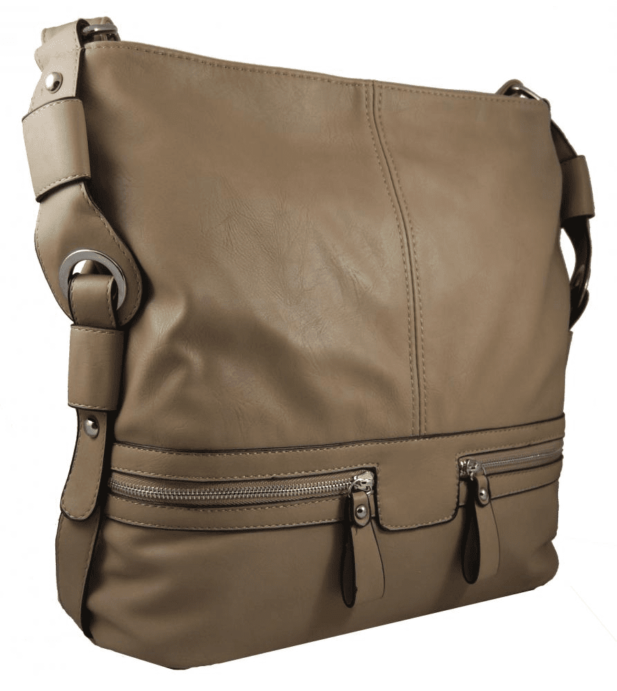Dámská crossbody kabelka D1010 přírodní hnědá