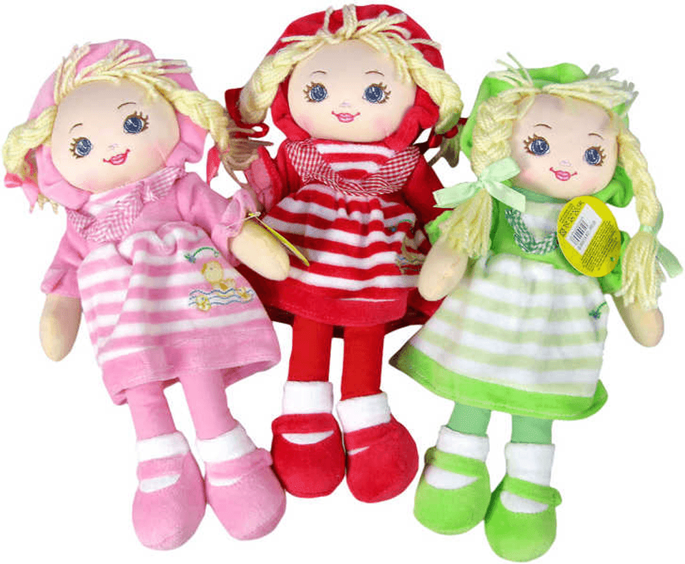 Panenka textilní (hadrová) 30 cm