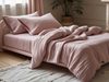 Mušelínové povlečení Violet-rose 140x200, 70x90 cm