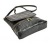 Kožená dámská crossbody kabelka v kroko designu tmavě hnědá