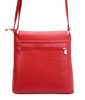 Kožená dámská crossbody kabelka krémová