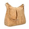 Korková crossbody dámská kabelka střední velikosti MSR14 přírodní hnědá
